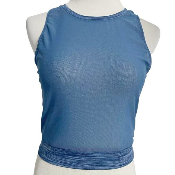 ZYIA Active Medium Sleeveless Top Tank Sheer Athletic - Picture 1 of 4